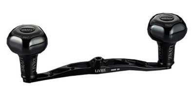 リール LIVRE CRANK 120 ALL BLACK PT35B LIVRE Crank 120 Handle FRSK120-B35-BKBK Shimano Right PT35B Knob