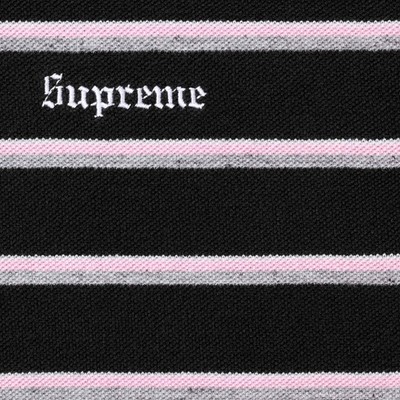 Supreme Washed Stripe Polo Black XXLサイズ Supreme Washed Stripe Polo Black Men's - SS26 - US