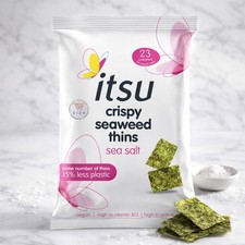 Itsu Crispy Seaweed Thins Sea Salt Multipack Healthy Snack Gluten Free Treat