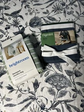 Target Brightroom Backpack Laundry Bag 29×15 Green New + Figmint Apron NEW Blue