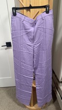 Versace La Mer Purple Wide leg pants