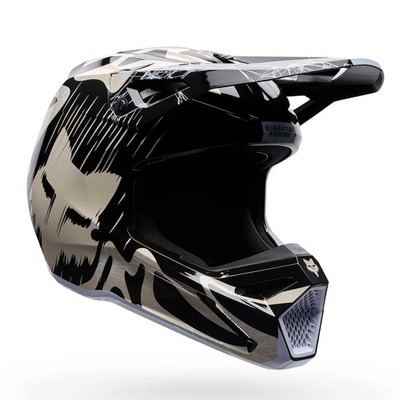 Fox Racing Youth MX Helm - V1 Diffuse SE (schwarz/grau)