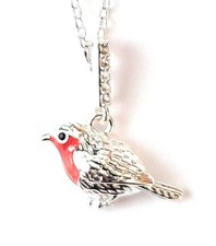 equilibrium Robins Appear Silver Plated Pendant Necklace