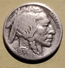 US 1936 Indian Head Buffalo Nickel 5 Cent Piece.  Clear date.