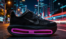 Nike VOMERO PREMIUM Men's Black Purple Casual Running Shoes with Free Shipping