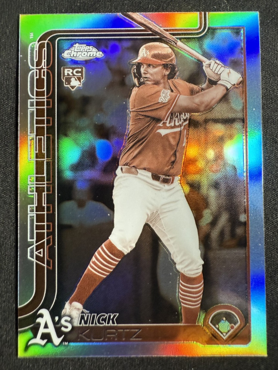2025 Topps Chrome Update Series - Nick Kurtz #USC178 Sepia Refractor (RC)
