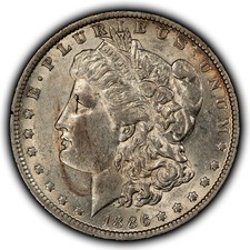 1886-O $1 Morgan Silver Dollar - AU+ Semi Key Date - SKU-D7172