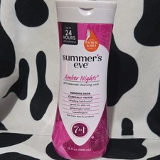 Summer's Eve Amber Nights pH Balanced Feminine Care Wash 15 fl oz Oatmeal Shea