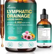 21-in-1 Lymphatic Drainage Drops for Liposomal, 6000mg Immune  Lymph System Sup