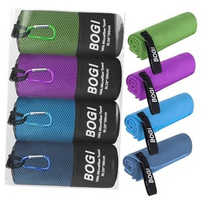  4 Pack Microfiber Travel Sports Towel-Quick Dry Towel, Soft Lightweight 