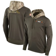 Nike Dri-Fit NFL Denver Broncos Salute to Service Camo Hoodie Women's Size Small