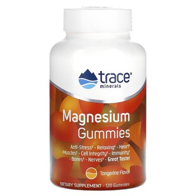 2 X Trace Minerals �, Magnesium Gummies, Tangerine, 120 Gummies