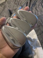 Right Titleist SM9 tour chrome wedge set.52,56,60.vokey.