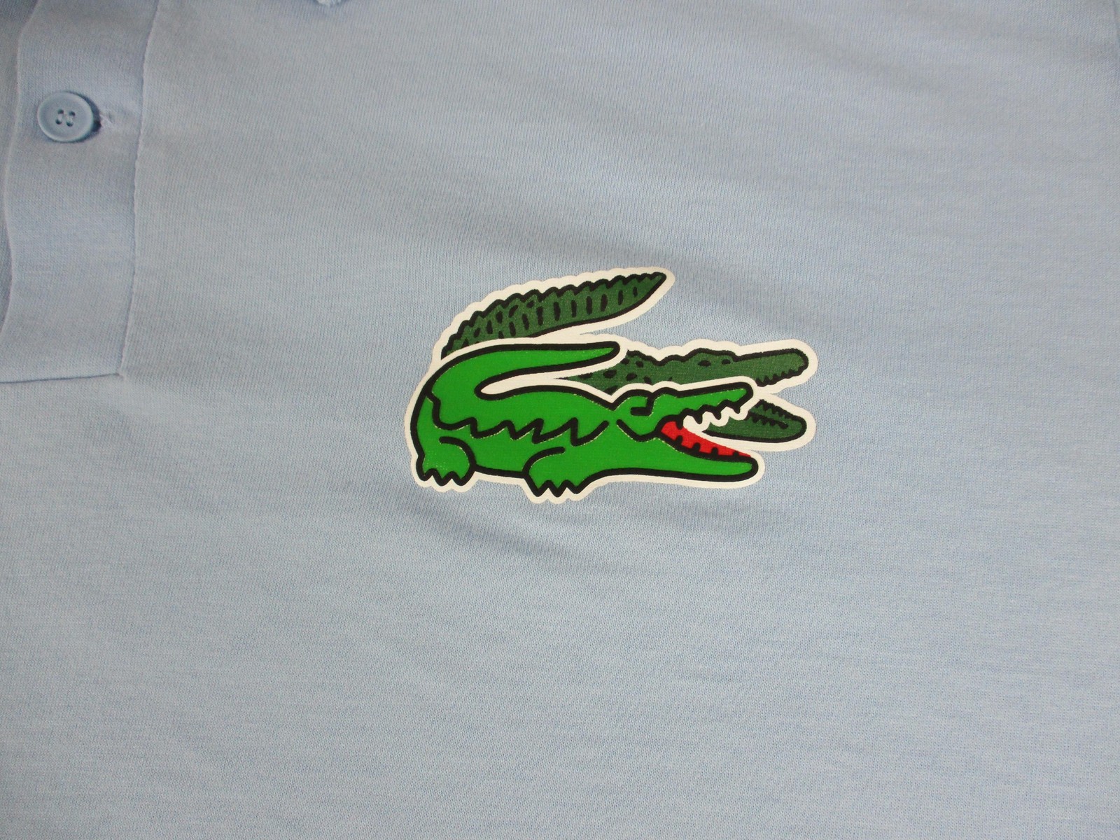 Lacoste Polo Shirt Mens 4XL XXXXL Big Tall Blue Big Croc Logo Cotton Tennis Golf thumbnail 3