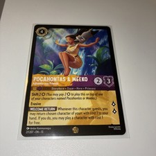 Disney Lorcana Pocahontas  Meeko, Non Foil, Legendary, Attack of The Vine.