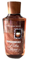 Bath  Body Works GINGERBREAD LATTE Body Wash Shower Gel 10oz Pear Brown Sugar