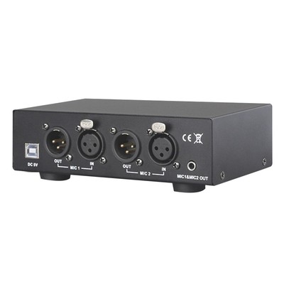 48 V USB Dual Mixed Output Phantomspeisung für Kondensatormikrofone Musikau1727