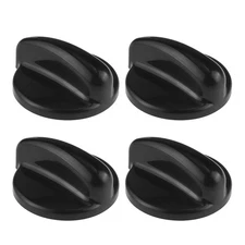 4PCS Black Replacement Gas Range Burner Control Knobs for GE Stoves - AP3883034