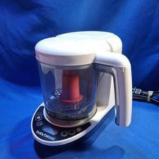 Baby Brezza One Step Deluxe Food Maker BRZ00141 Cook Blend Steam Pur e Used