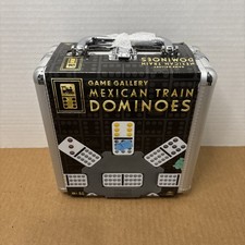 Mexican Train Domino Game Double 12 Dominoes Aluminum Case Family Game G60