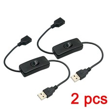 USB Extension Cable with On Off Switch Inline Toggle Power Cord for LED Lamp