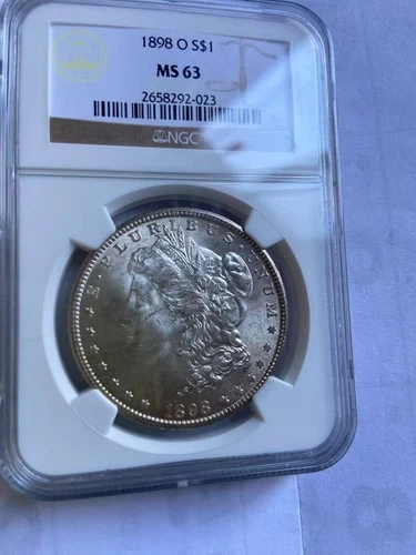 1898-O Morgan Silver Dollar NGC MS63