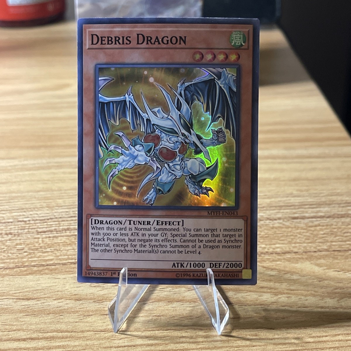 Debris Dragon Trading Card - MYFI-EN043 Super Rare 1st Edition - Yu-Gi-Oh! Mystic Fighters Booster