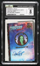 2017 Marvel Guardians of the Galaxy Volume 2 Zoe Saldana #MT9 CGC 8 Auto p1l