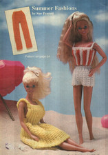 SUMMER FASHIONS DRESS PANTS FASHION DOLL DIGEST CROCHET PATTERN INSTRUCTIONS