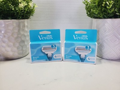 Gillette Venus Razor Blade Cartridges Smooth 8 Refills Total   New