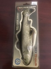 SAVAGE GEAR REAL 3D SCAN TROUT RT-SB200-DS FISHING SWIMBAIT 8”IN 4-1/4 OZ SILVER