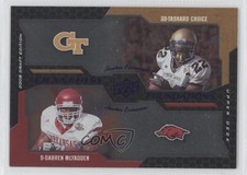 2008 Upper Deck Draft Edition Blue Exclusives Darren McFadden Tashard Choice 0s5