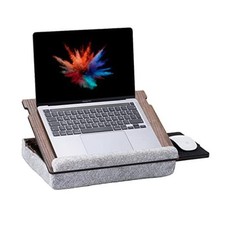 Lap Desk for Laptop - Laptop Tray with Cushion, Portable Lap Desk for Walnut