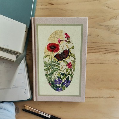 Regency Press Floral Print Journal Diary Hardback Cover Memories Book Blank Note