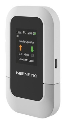 Keenetic Roamer 4G (KN-5110 wireless router Single-band (2.4 GHz) Black, Grey