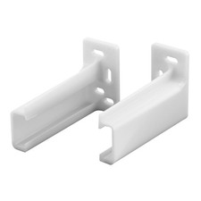 Prime-Line R 7265 Drawer Track Back Plate, 3/8 1 Case Pack of 100 , White
