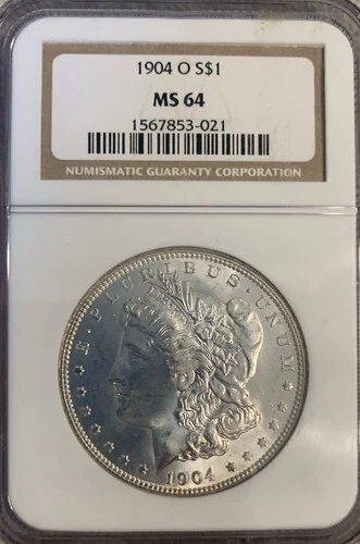 1904-O MORGAN SILVER DOLLAR :: NGC MS-64