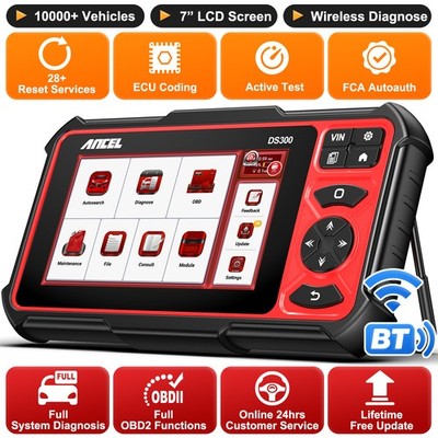 NCEL DS300 Car Diagnostic Tool ECU Coding CANFD Active Test All System Scanner