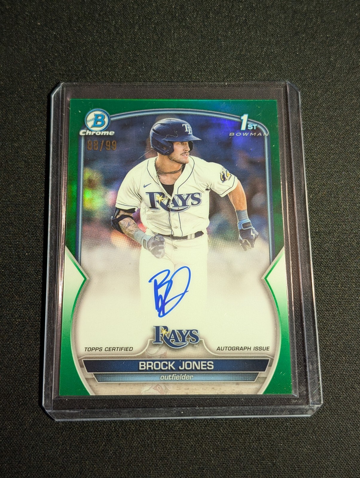 2023 Bowman #CPA-BJ Brock Jones Chrome Prospects Auto Green Refractors /99