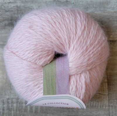 Lion Brand LB Collection Angora Merino Wool Yarn Pink 103 Blossom Light Soft