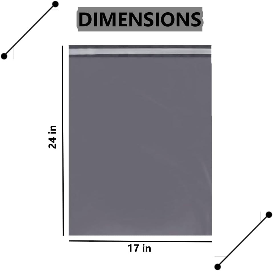 Professional 10 x 17” Grey Shipping Bags - Waterproof & Tamper-Proof Protection — image 4