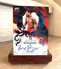 ALEX PEREZ 2025 TOPPS ROYALTY UFC PURSUIT OF GREATNESS BLUE AUTO /25