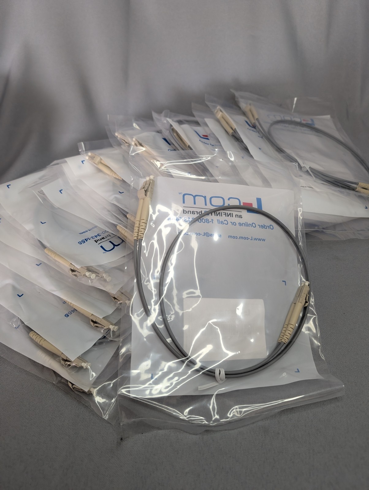 L-COM Infinite SP0106273 Fiber Optic Patch Cables LC Duplex Lot of 20 Qty