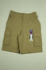 NEW Boys Cargo Shorts Size 4 Khaki Summer Bottoms Casual Pockets Pull On School