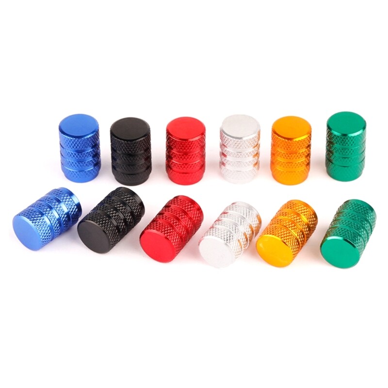 Tire valves Caps Vehicle Wheel valves Stem Caps Aluminum Tire Valves Covers set