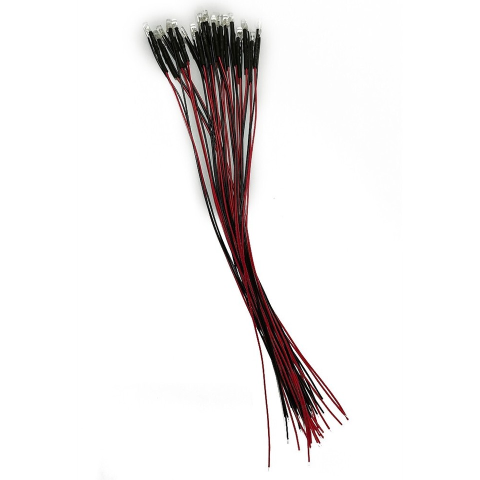 20pcs Pre Wired Warm White LED Lamp Light Set for Train Layout