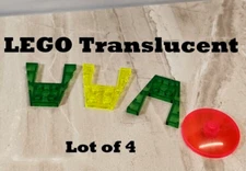 LEGO Plate Snow Mobile Plow BUILD Sliding Saucer TRANSLUCENT PARTS Chassis Cart