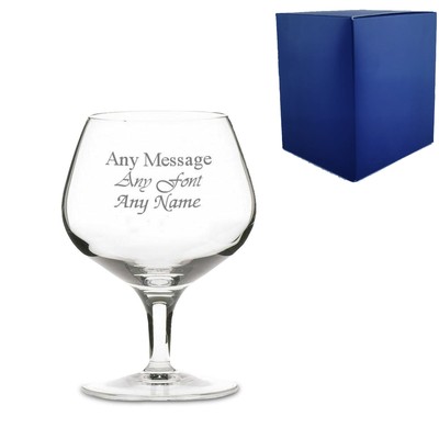 Personalisiertes Gravur 230ml Napoleon Brandy Glas mit Geschenkbox individuelle Geschenke