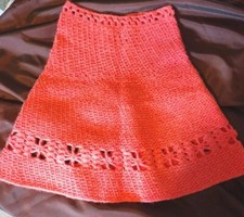 Vtg EVC Handmade Skirt Knit/Crochet Festival Hippie Concert Beach S/M PCL