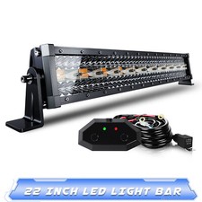 22inch 120w Led Light Bar Spot Flood Combo Offroad Driving Work For 4wd Atv